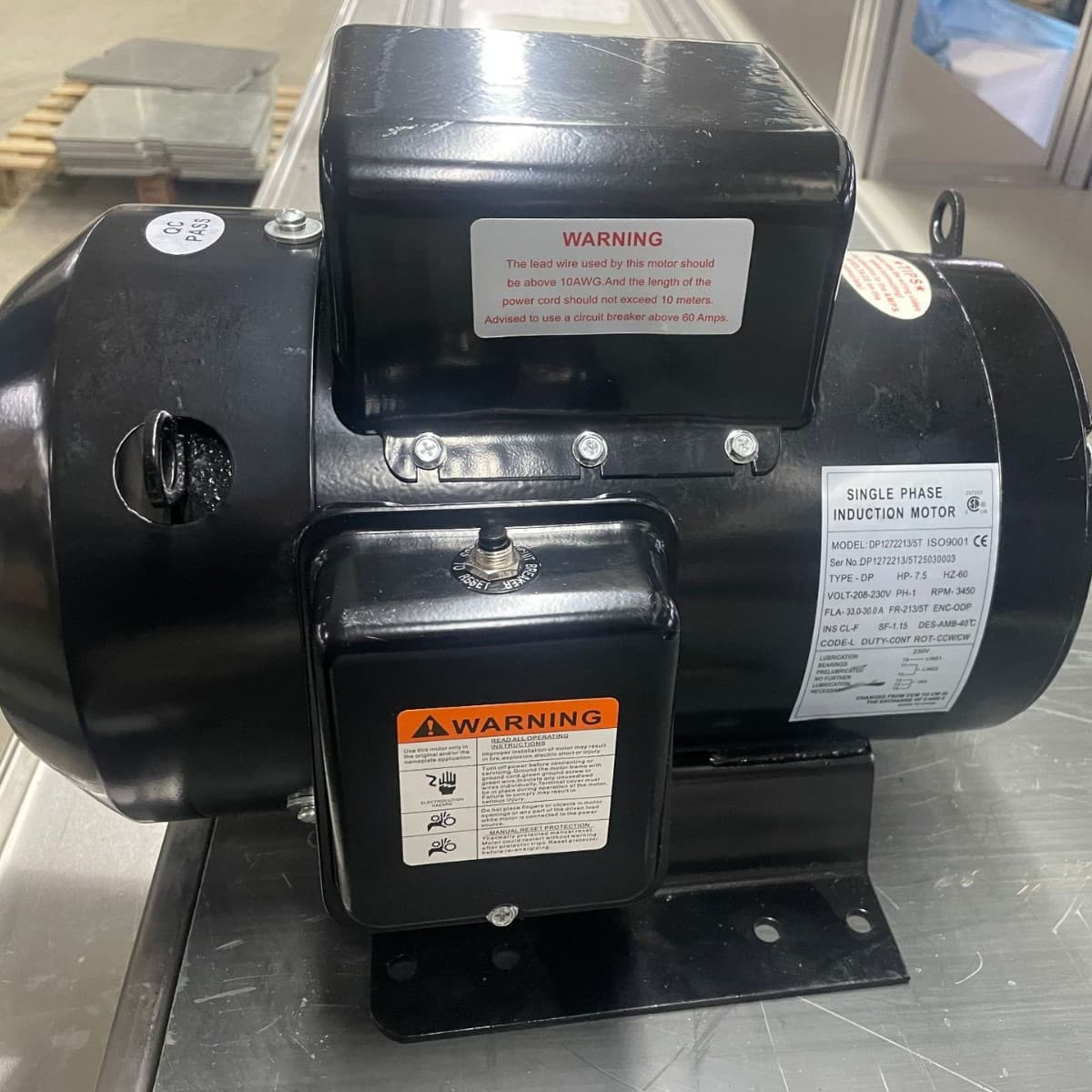 American NEMA Standard Air Compressor Motor 7.5HP 213T