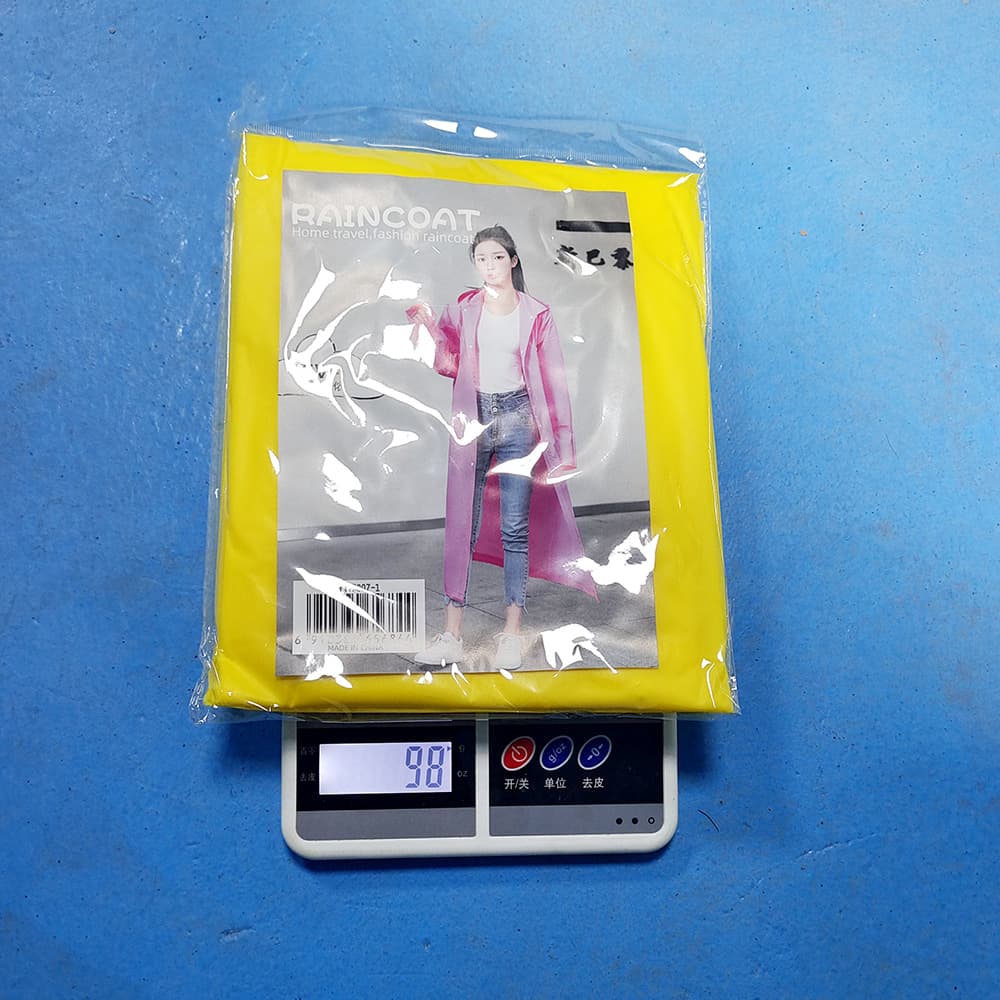 140g Disposable Rain Poncho for Adults, Long Style, Extra Wide and Large, Bulk for Scenic Areas, Frosted EVA Raincoat with Custom Logo Printing
