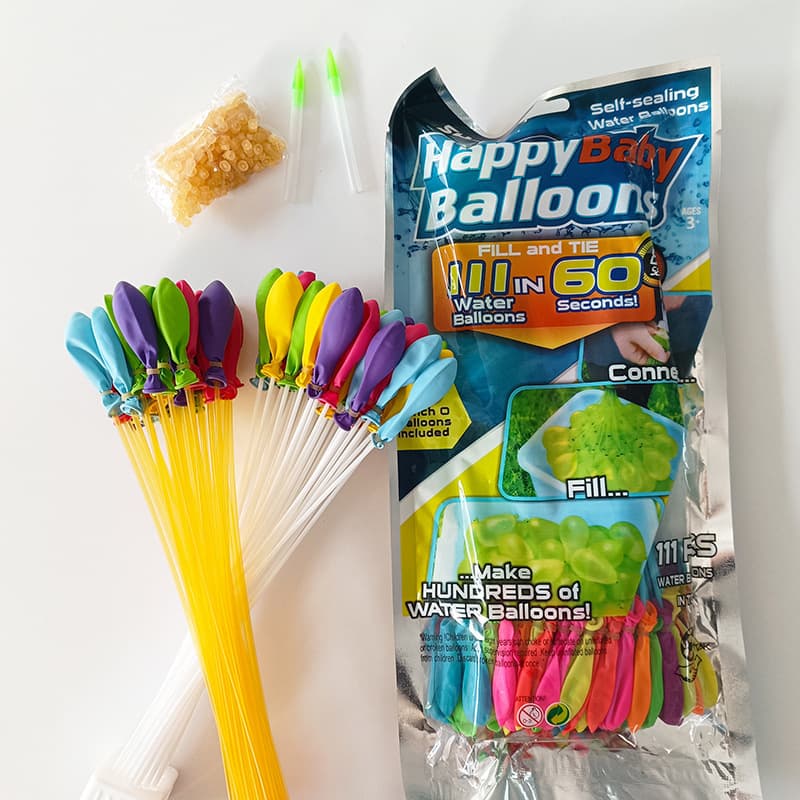 Water Balloon Rapid Fill Small Colorful Water Balloons Water Bombs for Splash Festival, Stress Relief, Water Fight Balloon Toys