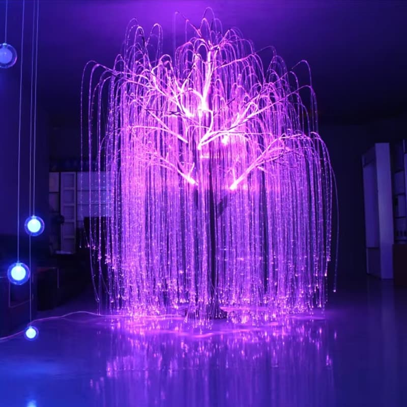 Fiber Optic Tree of Life Light, Restaurant Bar Starry Sky Corridor Light, Fiber Optic Chandelier, Ceiling Starry Sky Light, Glowing Tree Light