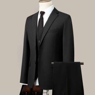 Men's Casual Suit Set Groom Wedding Dress Business Formal Slim Fit Blazer High-End Feel
