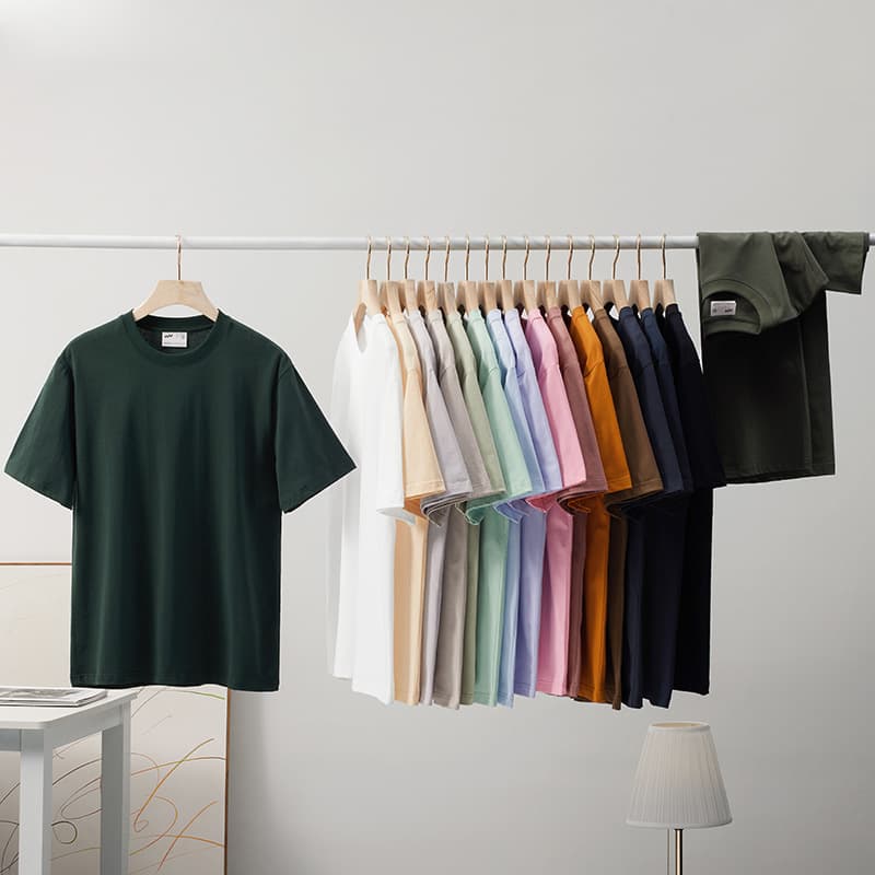 Premium Combed Cotton Short Sleeve T-Shirt Loose Fit Round Neck Pure Color Base Layer Shirt for Men And Women Casual Wear