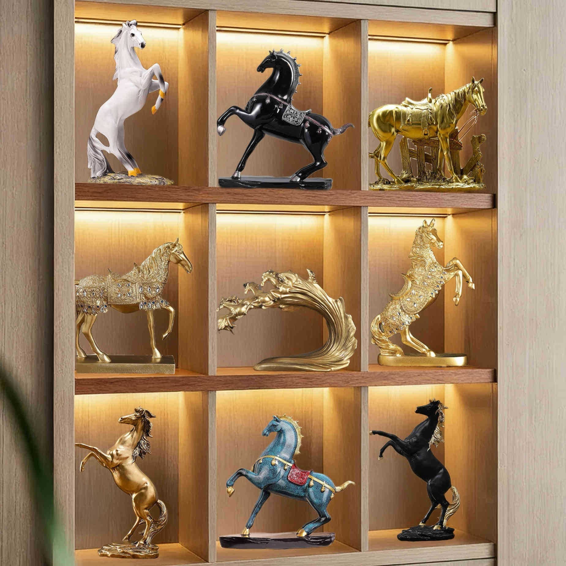 Modern Light Luxury Art Resin Ornament for Living Room, Study, TV Cabinet, Office Desk, Wine Cabinet Decoration, Handicraft