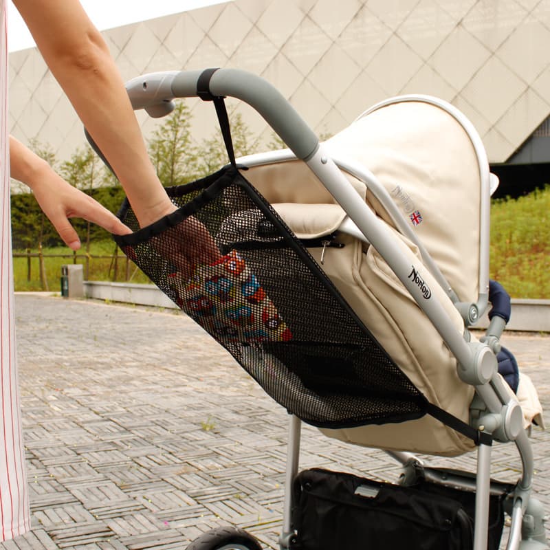 Summer Baby Stroller Mesh Pocket, Baby Stroller Organizer Bag, Storage Bag for Baby Cart