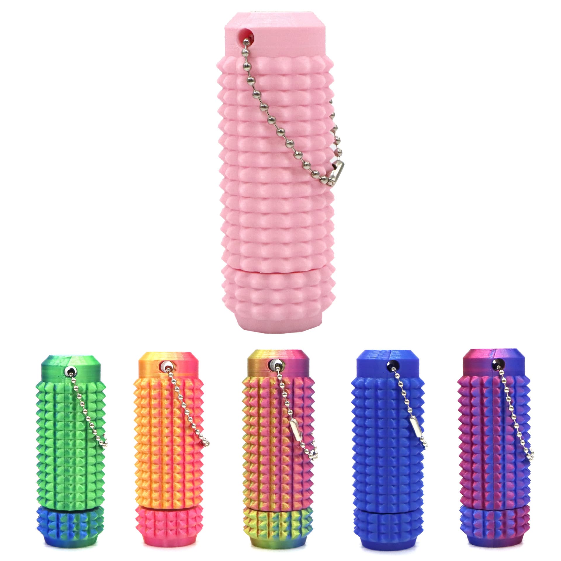 [In Stock] Amazon Bestseller Spiky Grippie Stim Keychain Rotating Grip