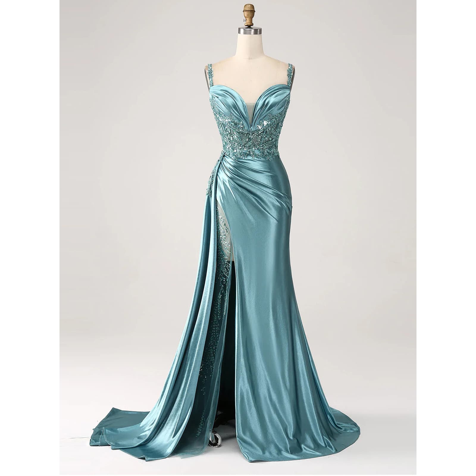 European and American New Strapless Tube Top Evening Dress for AliExpress Amazon Adult Prom Cocktail Party Birthday Dress Fishtail Skirt