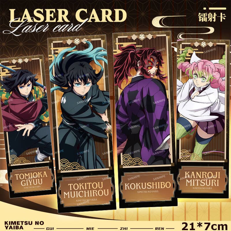 Rose Destroyer Blade Laser Ticket Series Tanjiro Butterfly Ninja Tomioka Giyuu Anime Laser Ticket Peripheral