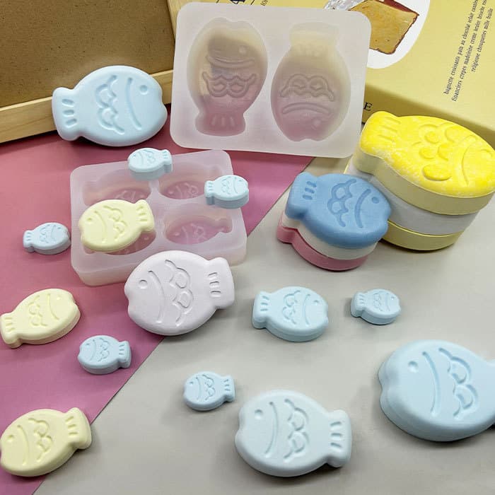 Taiyaki Squeeze Toy Silicone Mold Cake Decorating Baking Tool Ice Cream Mold Handmade Casting Mold In Stock and Ready to Ship