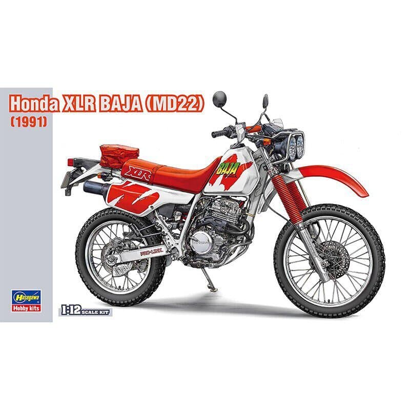 Hasegawa 1/12 Honda MD22 XLR Baja Off-Road Motorcycle 1991 21516