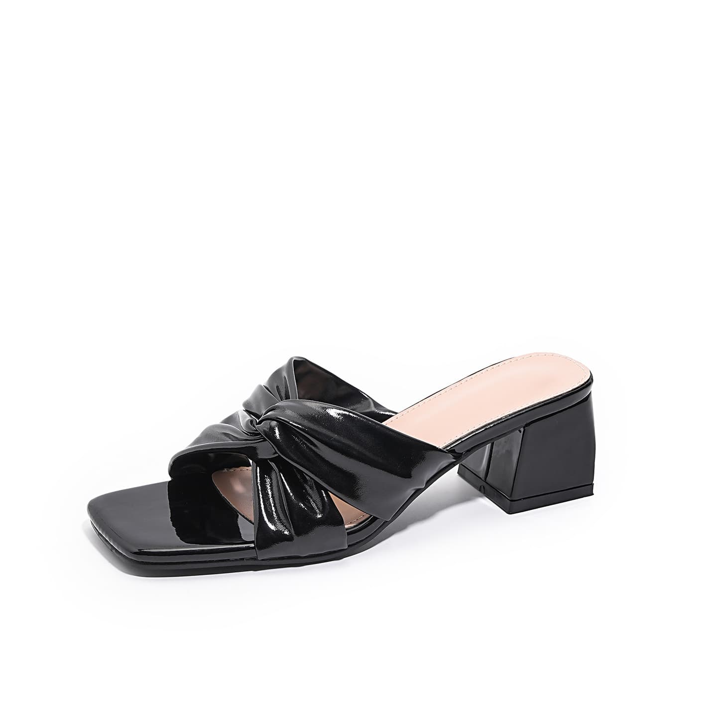 125-8 Ladies Shoes Cross-Border Bohemian New Fashion Rhinestone Slippers Korean Thick Sole High Heel Women