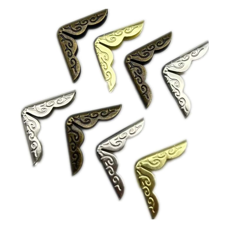 Factory-produced gold corner protectors, metal book corner protectors, stationery corner protectors, stationery hardware corner protector accessories