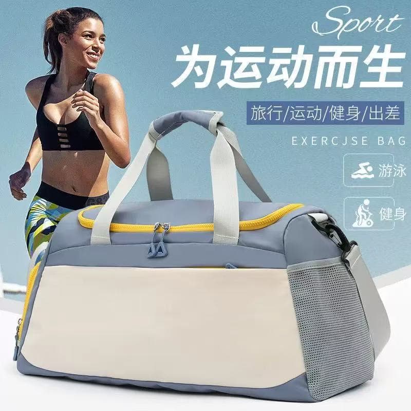 New Wet and Dry Separation Fitness Gym Bag Large Capacity Travel Bag Crossbody Bag Multifunctional Duffle Bag Handbag