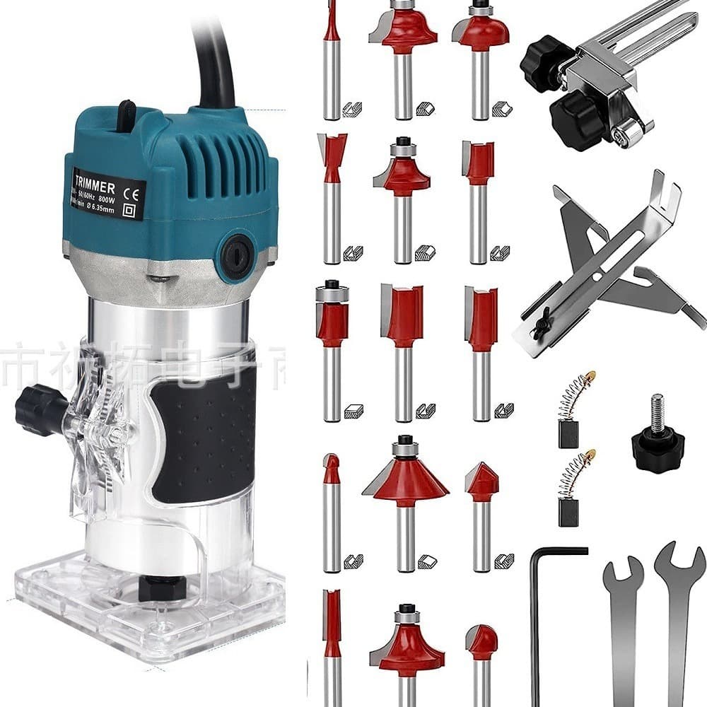Electric tool trimming machine slotting machine woodworking engraving machine woodworking trimming slotting milling home