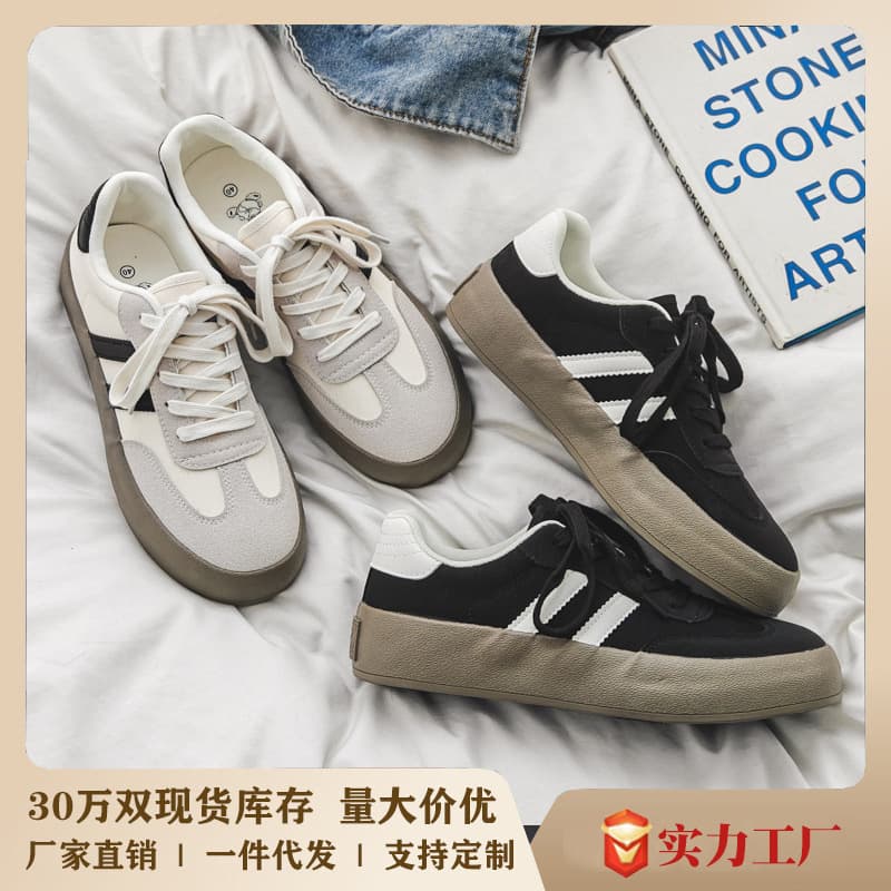 Trendy Low-Top Canvas Shoes for Men Spring 2025 Casual Dequan Shoes Versatile Flat Bottom Rubber Sole Breathable Mesh Lining