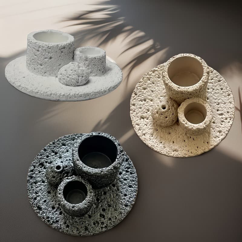 Cross-border resin incense burner-sage stick incense burning tool, aromatherapy burner candle holder multi-functional tray does not contain incense