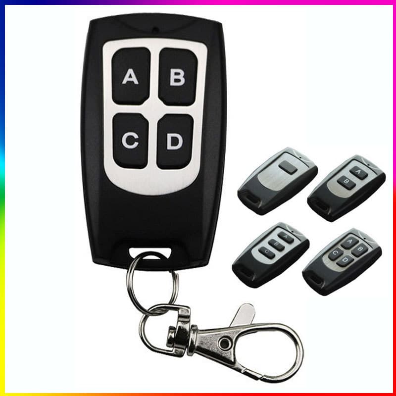 1 button, 2 buttons, 4 buttons, plastic shell wireless remote control, smart remote control copy lamp, rolling shutter door, electric motorcycle