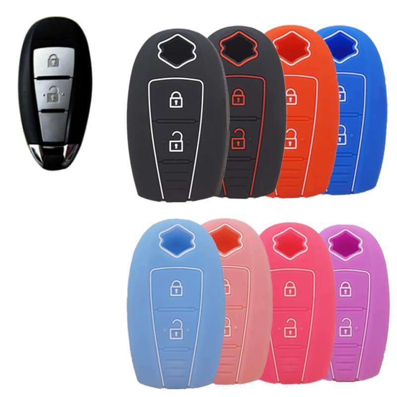 Silicone Case for Suzuki Key Fob Swift Sport SX4 S-CROSS Grand Vitara Car Remote Cover