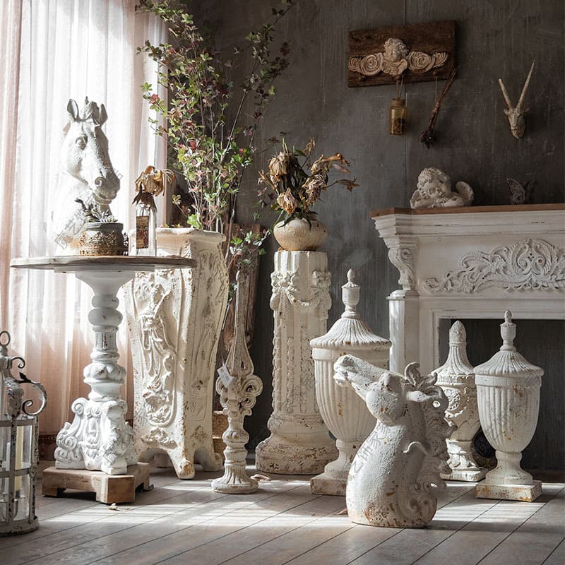 European French Retro Creative Large Horse Head Home Decoration Ornament for Entryway Living Room Hotel Lobby Decorative Display Horse Brings Success