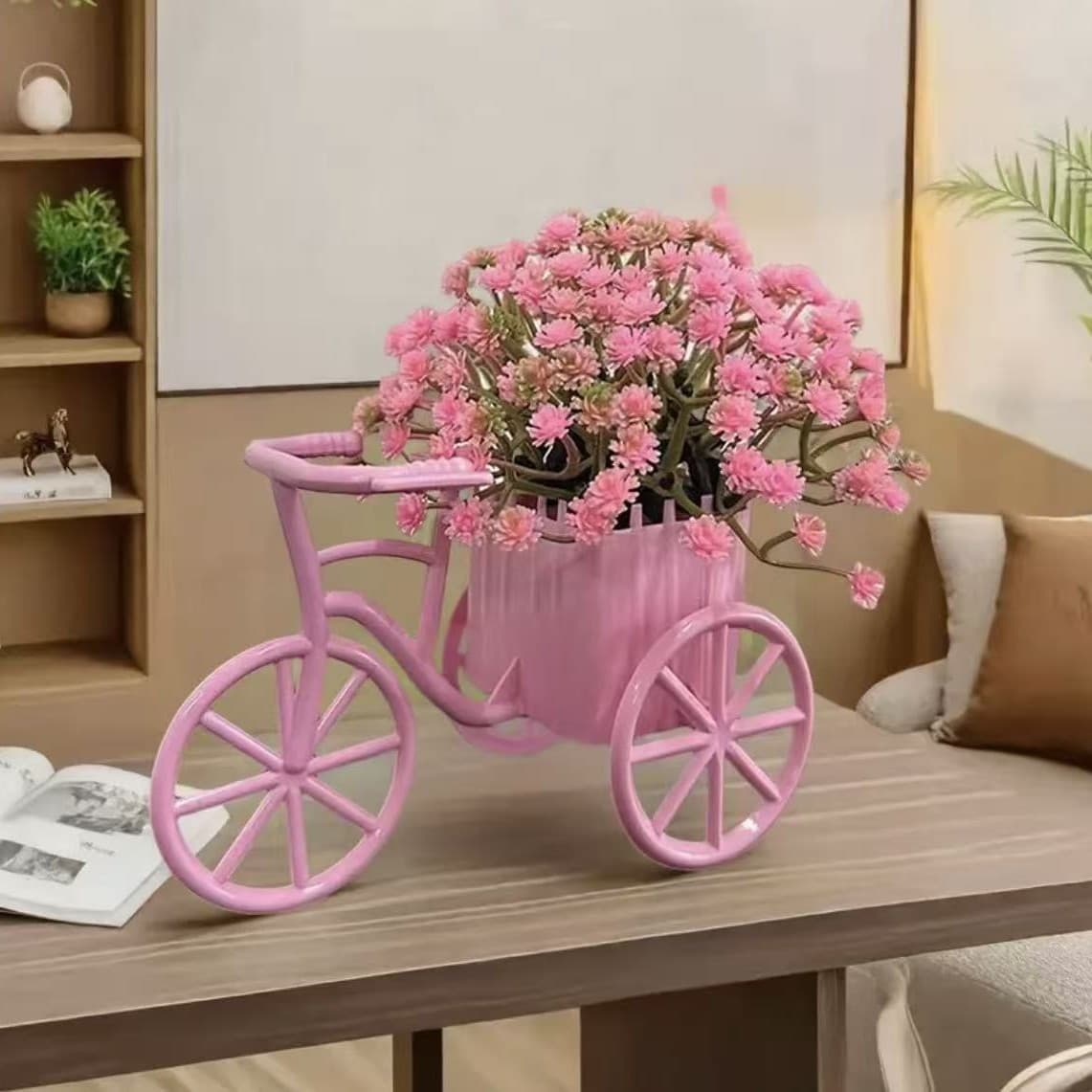 Cross-border Artificial Flower Tricycle Flower Cart 31-Branch Baby's Breath Plant Pastoral Style Indoor Home Living Room Decorative Ornament