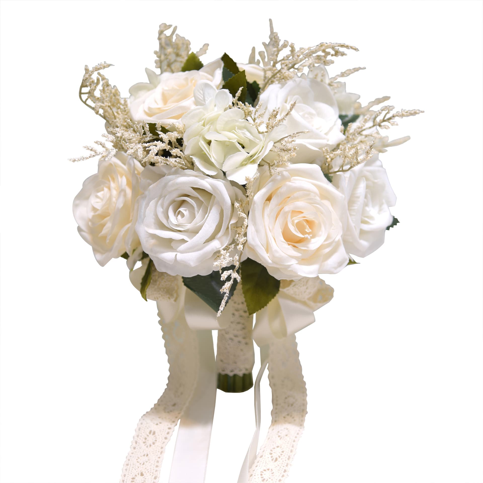 958 Outdoor Artificial Roses, Champagne-Colored Vintage Wedding Bouquet for Bride and Groom, Wedding Supplies