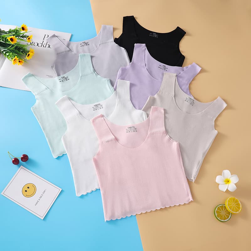 2024 stretch modal training bras with padding for older girls in development