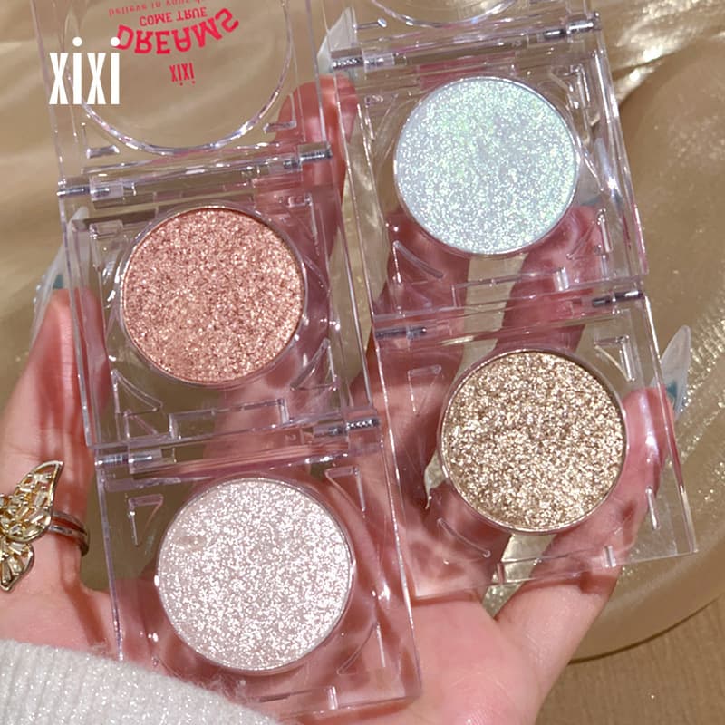 XIXI Starry Dazzle Brightening Highlight Eyeshadow, Pearlescent Diamond Shimmer Glitter, Niulang Zhinü Alternative