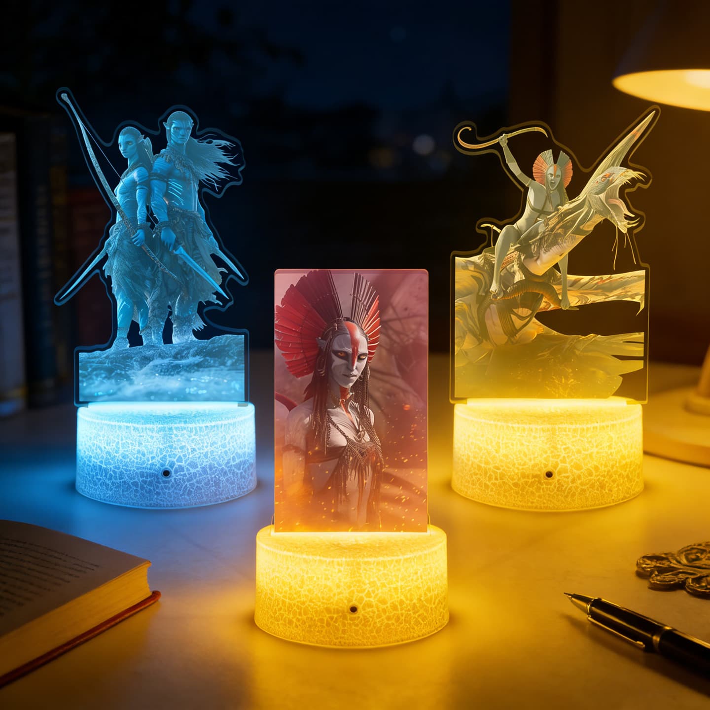 Avatar the Way of Water Acrylic Model Doll Collectible Non-Collectible Movie Prop Night Light Non-Figure Business Gift