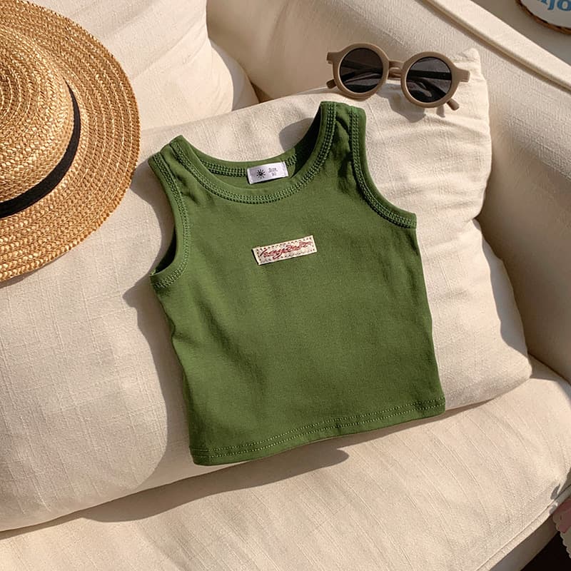 New Girls' Vest T-Shirt Summer Baby Stylish Short Kids Cotton Sleeveless Top for Boys and Girls