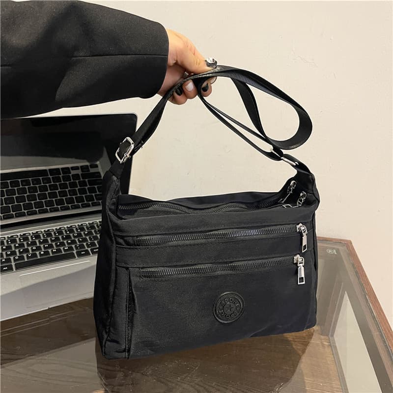 Cross-border multi-layer shoulder bag crossbody bag lightweight cloth bag backpack Oxford cloth women's bag canvas large capacity wallet