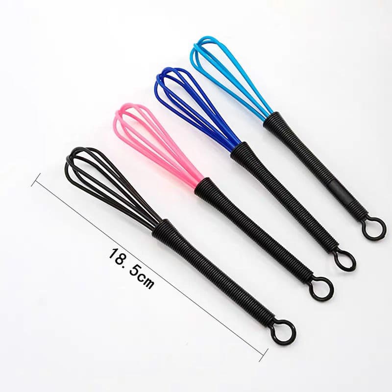 Salon Manual Mixer Hairdressing Plastic Colorful Egg Beater Cream Mixer Hair Treatment Stirrer Baking