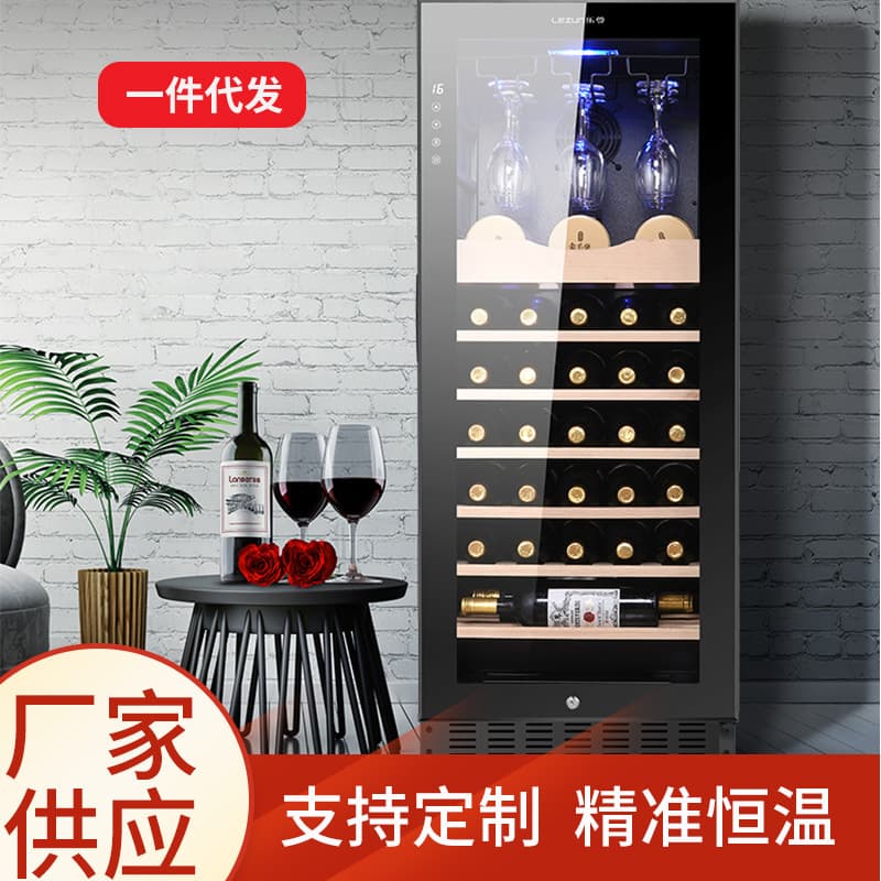 Stainless Steel 158L Home Wine Cooler, Ice Bar, Commercial Built-in Smart Electronic Humidified Wine Cabinet Wholesale