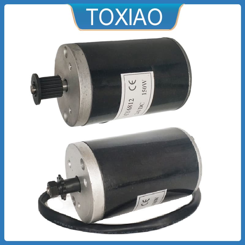 MY6812-100W 120W 150W 12V24V Permanent Magnet DC Brushed Motor 25H Sprocket 3M Synchronous Pulley