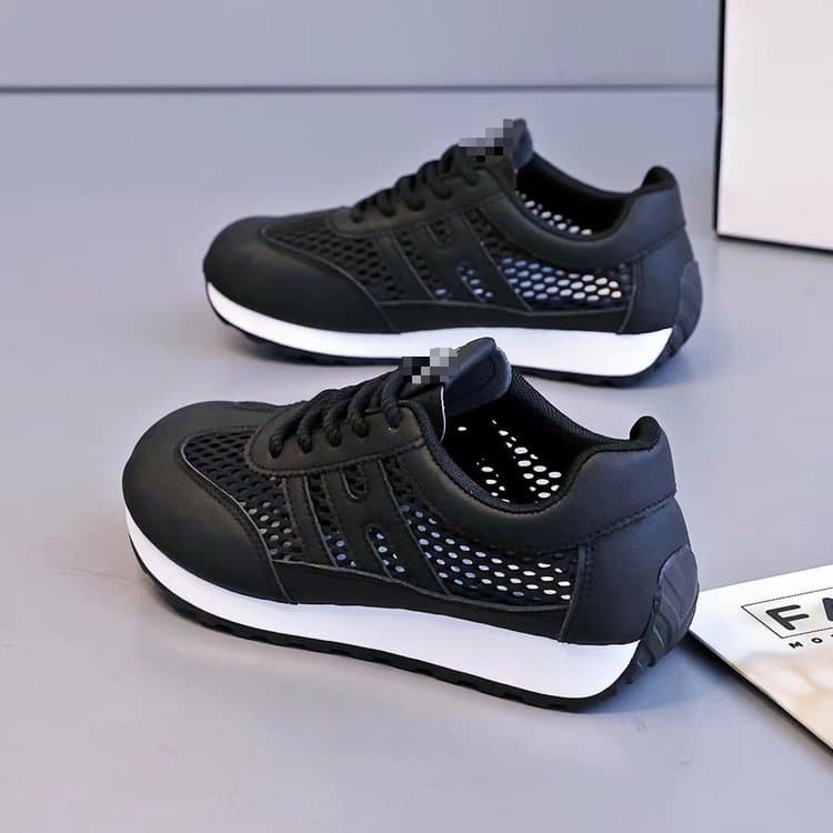 Women's 2026 New Summer Hot-Selling Breathable Lightweight Sports Mesh Shoes with Soft Soles and Casual Perforated Design
