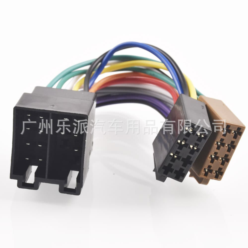 ISO Wiring Harness Stereo Radio Plug Adapter Male to Female Connector for Volkswagen Golf MK4