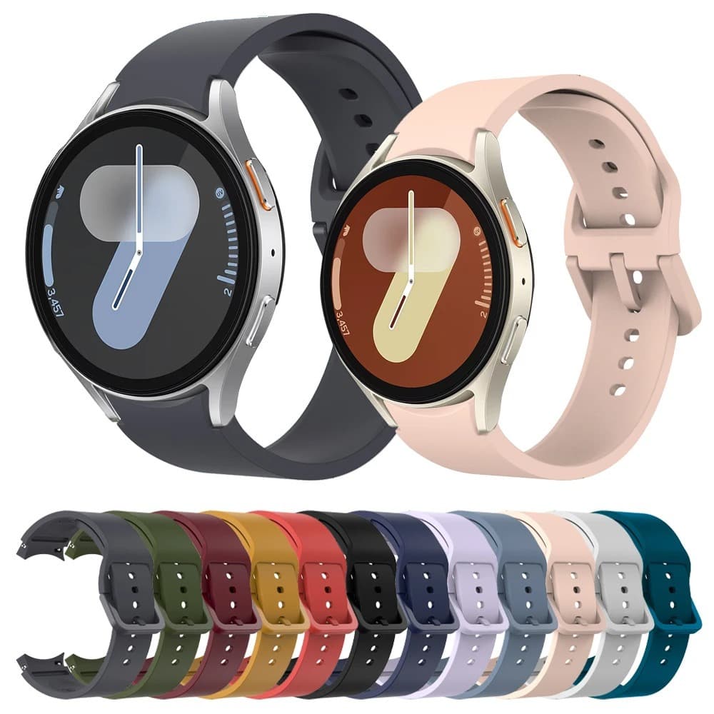 20mm suitable for Samsung Galaxy Watch 765 silicone strap official same style Samsung color buckle special wristband