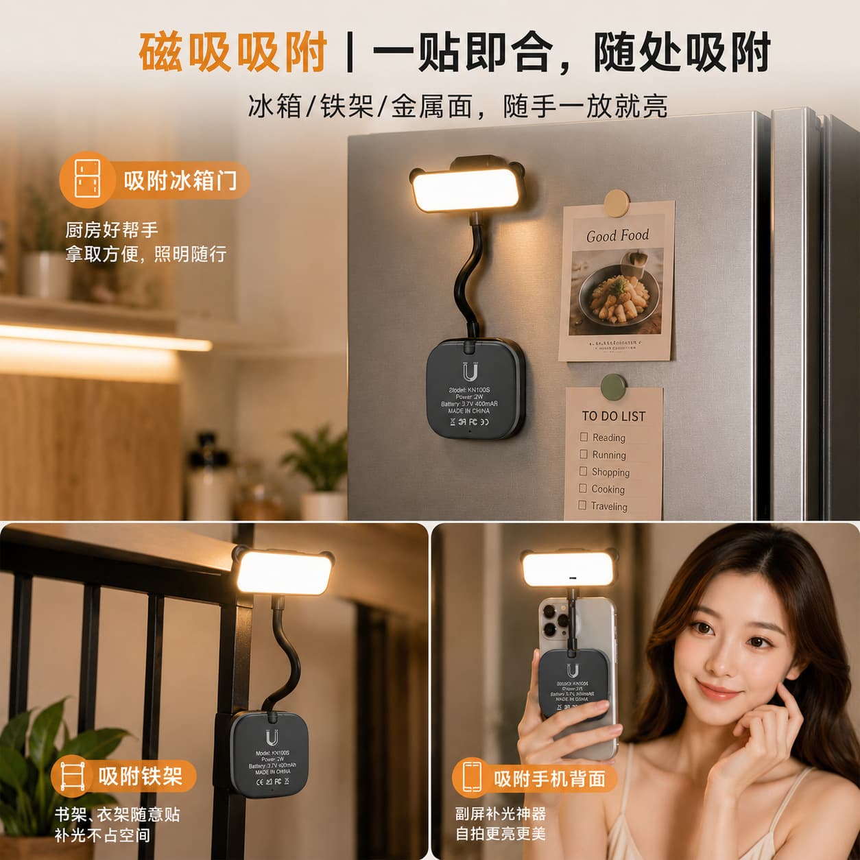 Magsafe Magnetic Fill Light Magnetic Suction Mobile Phone Beauty Photo Ambient Light Magsafe Hose Magnetic Fill Light