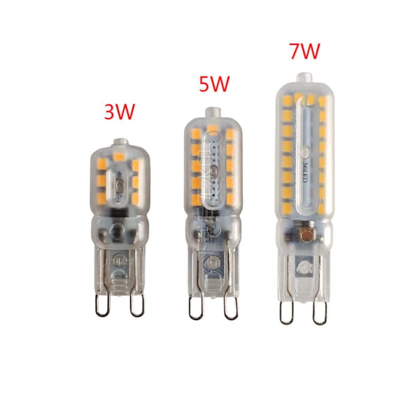 G9 LED lamp beads, LED corn lamp beads, dimmable 110/220V high brightness PC lampshade lamp beads, stepless dimming light source