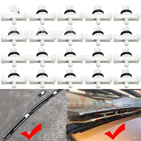 Compatible with BMW 3 Series E46 1998-2014 51138204858 51134501967 Roof Drip Rail Trim Fixing