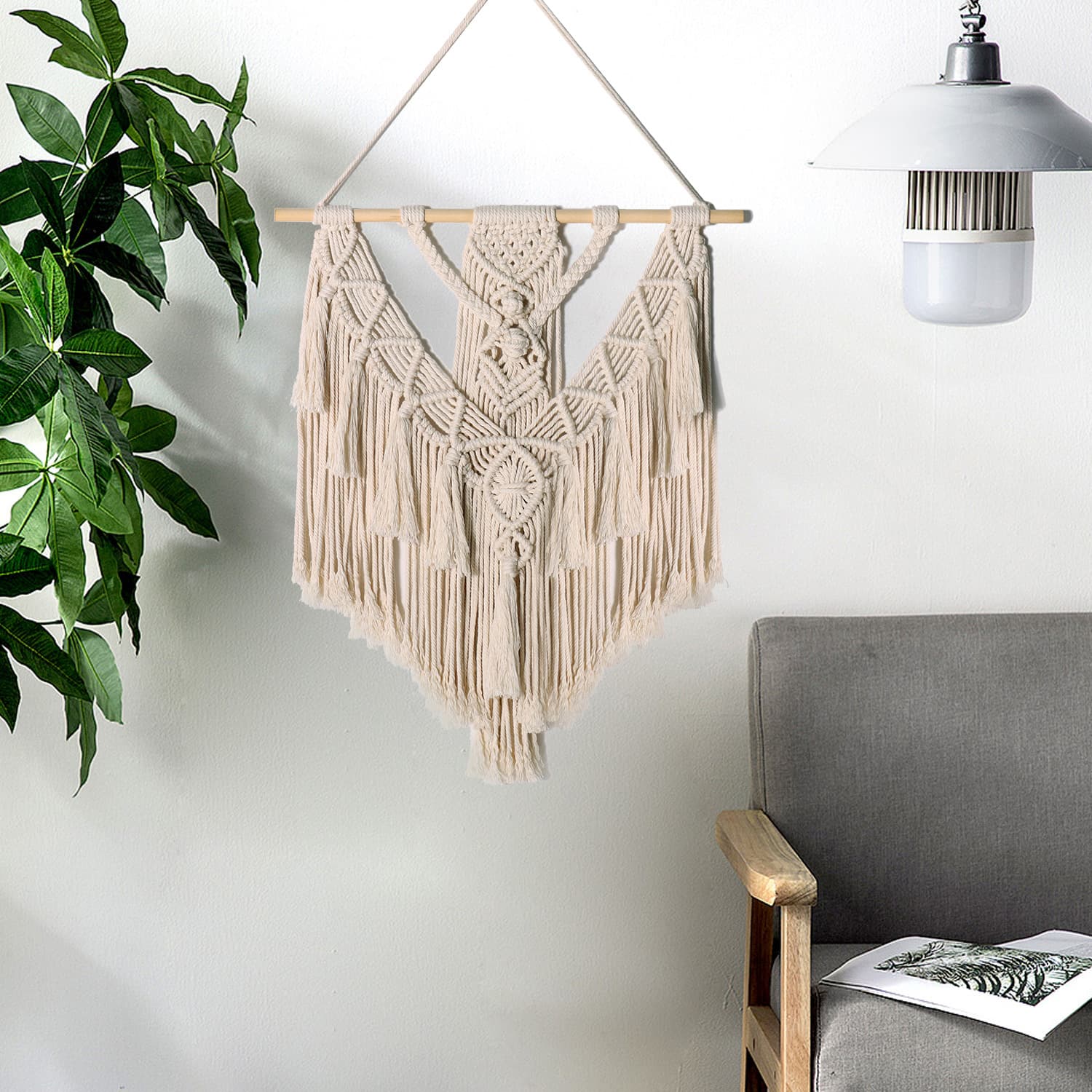 Amazon New Tapestry, Minimalist Homestay Decor, Bohemian Handwoven Wall Hanging with Tassels