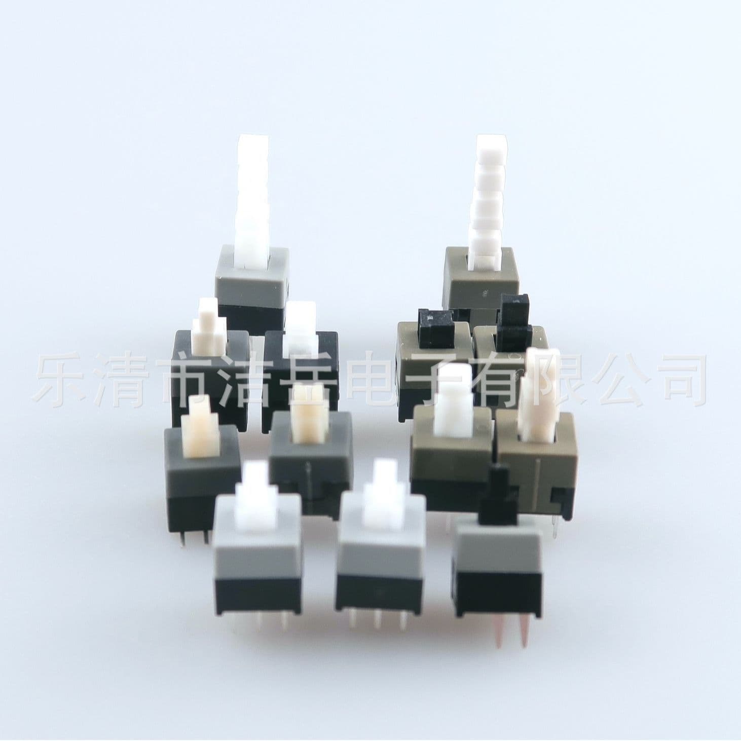 8.5x8.5 Single Row 3-Pin and Dual Row 6-Pin Latching and Non-Latching Push Button Switch 8.5*8.5 Push Button Switch