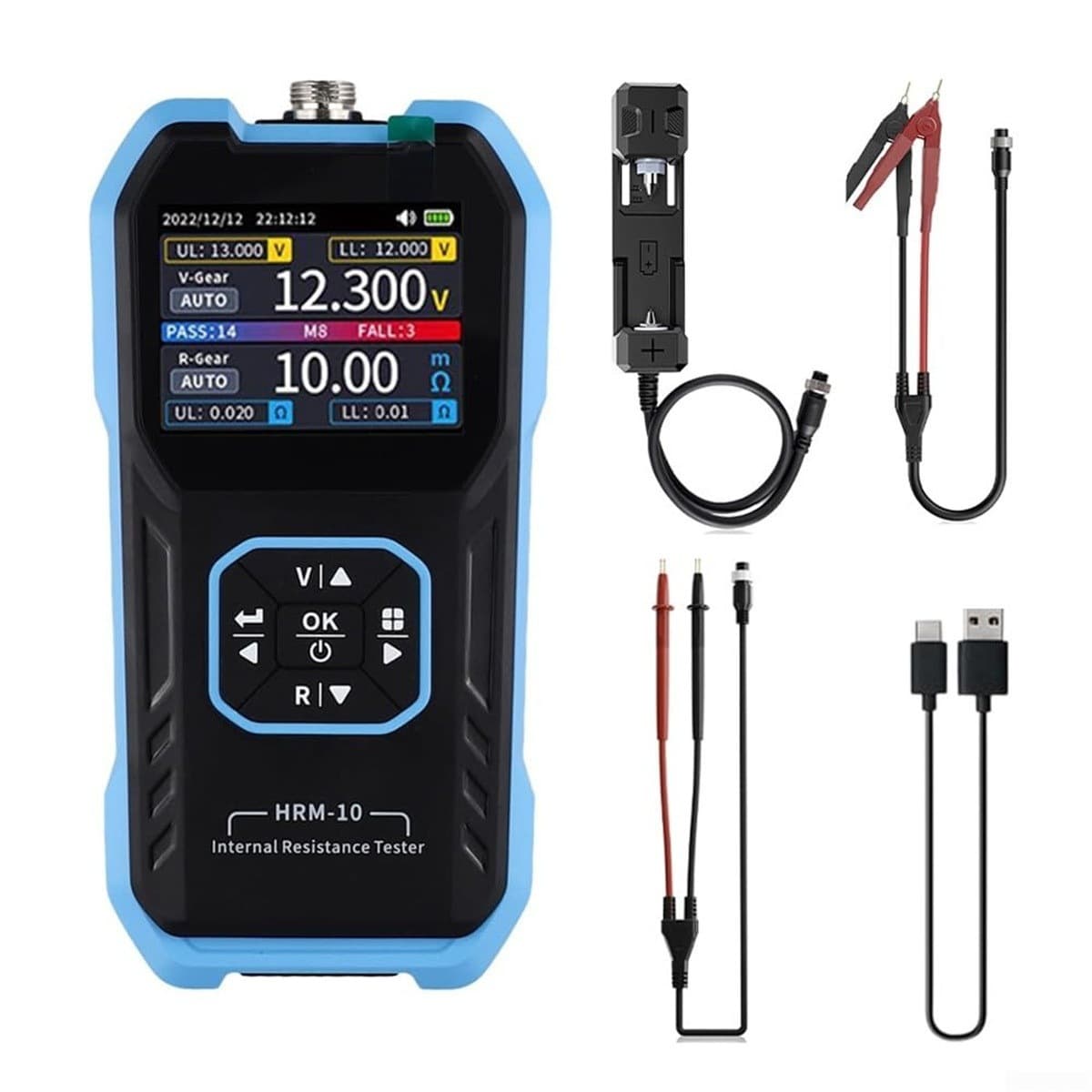 FNIRSI Lithium Battery Internal Resistance Tester High-Precision Voltage Resistance Meter 18650 Battery Internal Resistance Detection