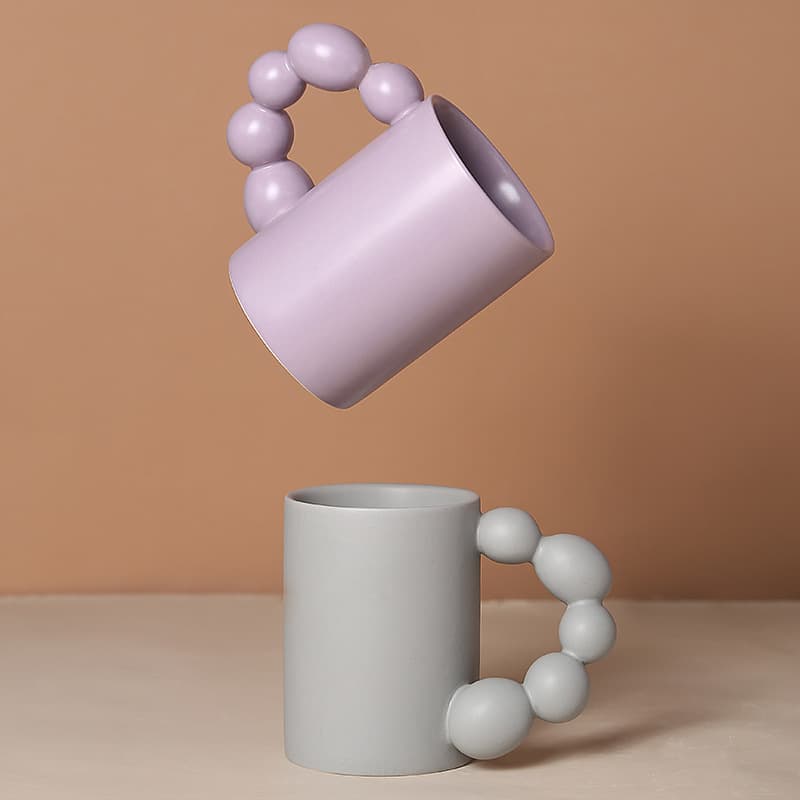 Creative Tanghulu Ceramic Mug Large Capacity Nordic Ins Style Cute Couple Mug High Appearance Coffee Cup Internet Celebrity