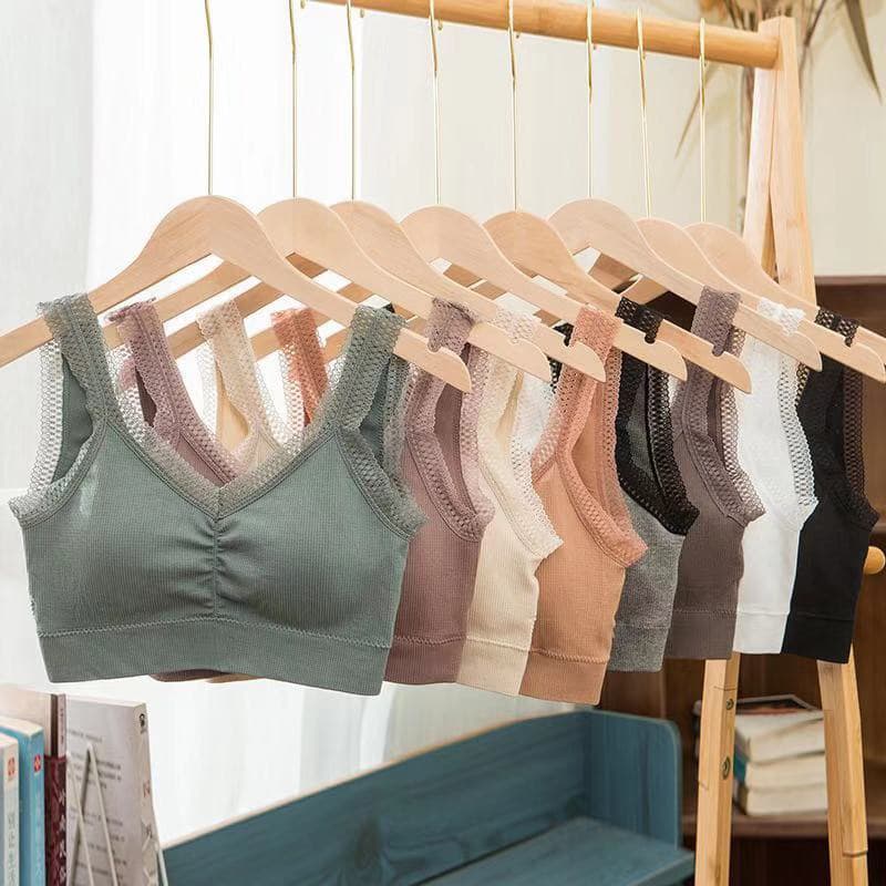 Lace Bra U-Shape Back Concealer Bustier Tube Top Wire-Free Bra Push-Up Shapewear for Small Bust Women
