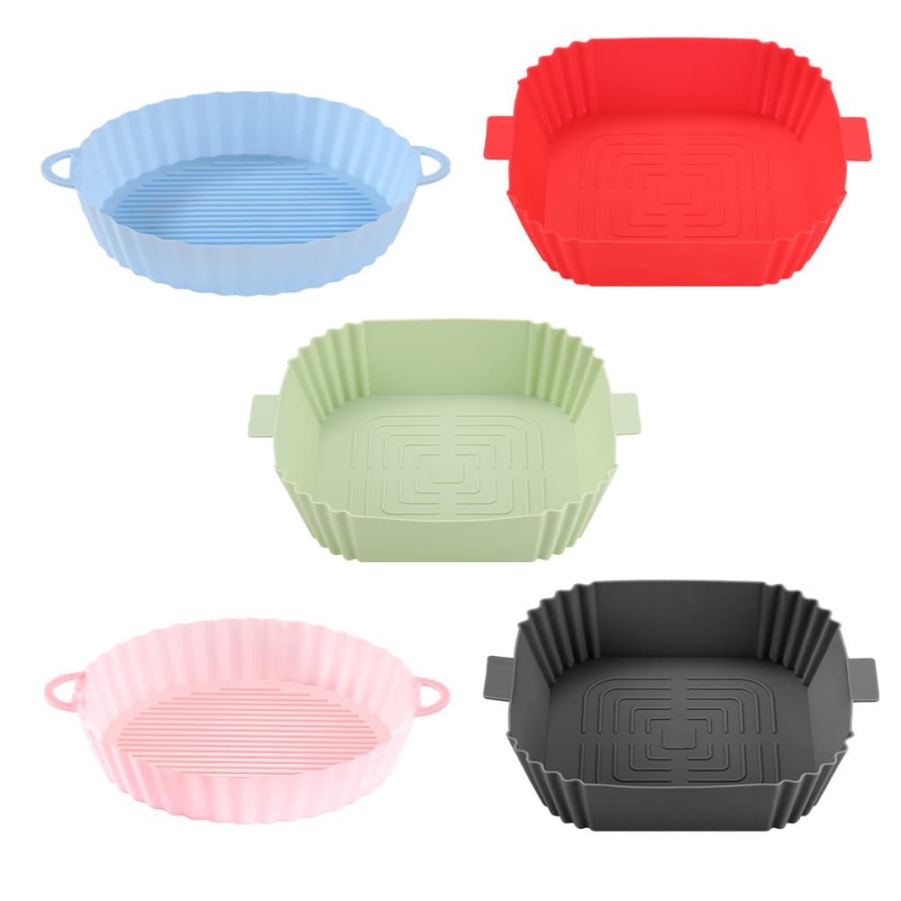 Cross-border Explosions Air Fryer Silicone Pot Multi-Specification Air Fryer Silicone Baking Tray Liner