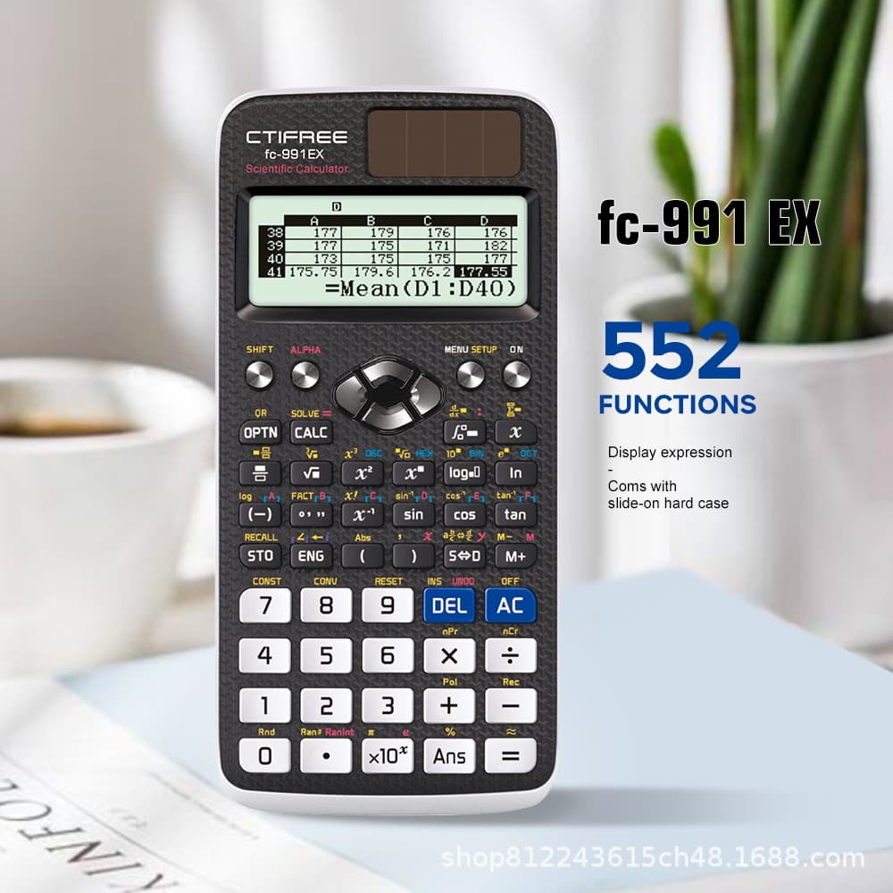 Cross-Border FX991EX Scientific Calculator Function Calculator 552 Features Matrix Complex Equation Solving Neutral Packaging