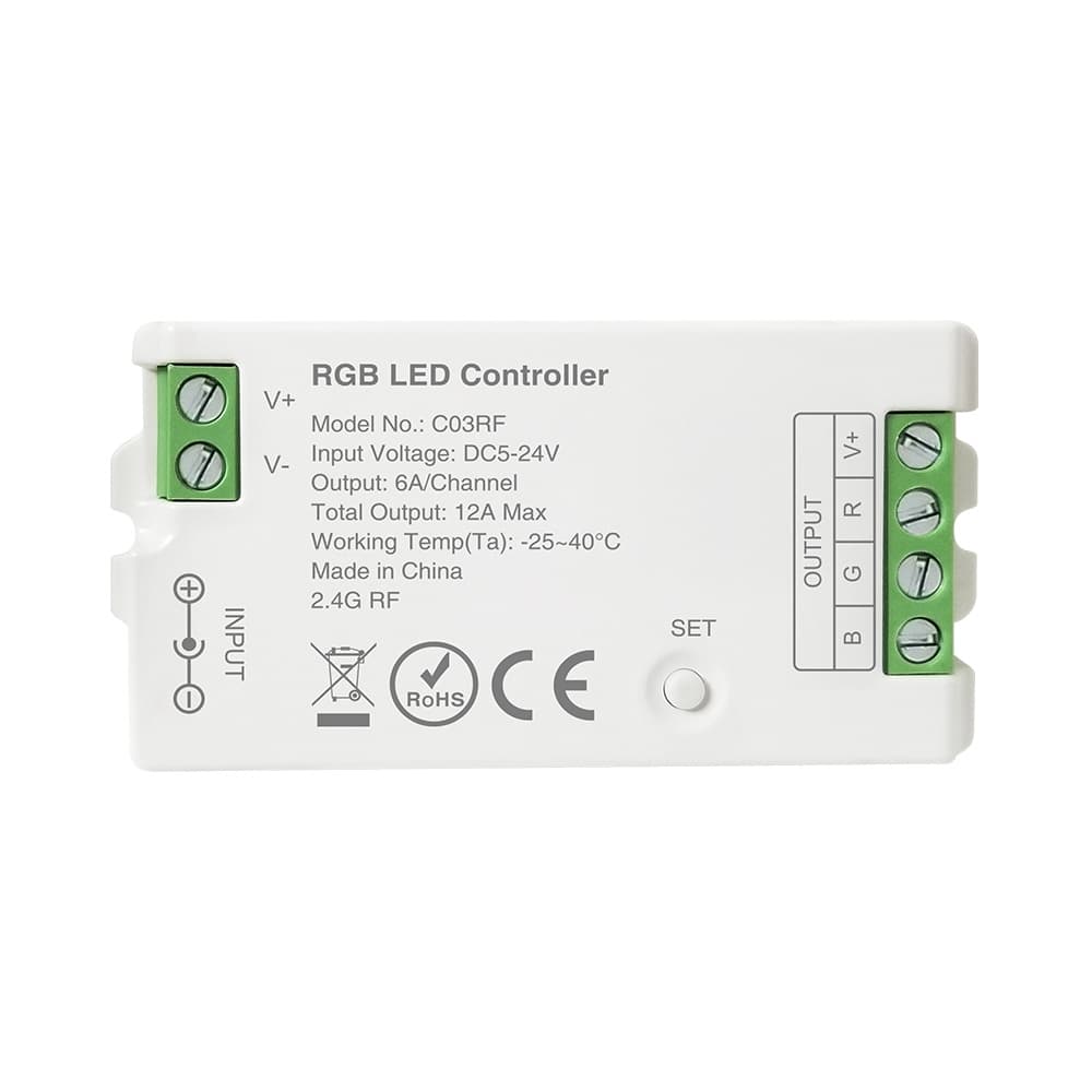 New RGB Light Strip Controller Supports 2.4G Remote + Gateway Smartphone APP Control