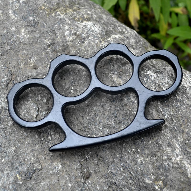 Cross-border Thin 7mm Knuckle Duster Four-Finger Ring Car Emergency Hammer Tiger Claw Knuckle Ring