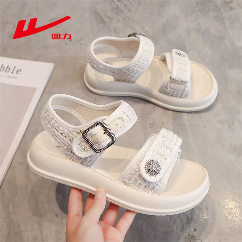 Pull back shoes sandals women's new summer style small fragrance outer wear women's thick-soled casual sports sandals women's Z