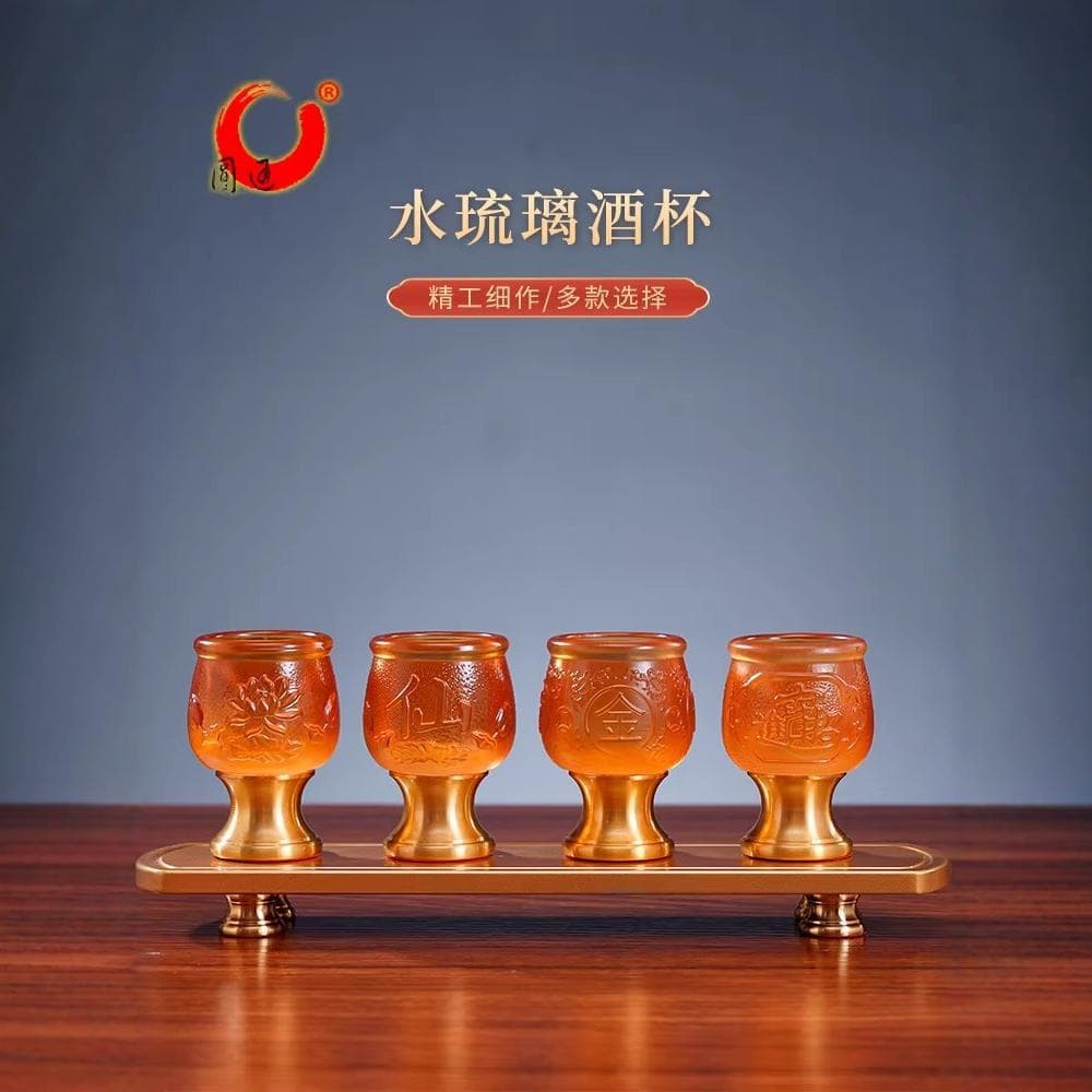 Water glass offering cup, wine cup, water supply cup, offering cup in front of Buddha, offering cup to worship gods, offering cup to worship God of Wealth, offering wine cup, ancestor tea cup