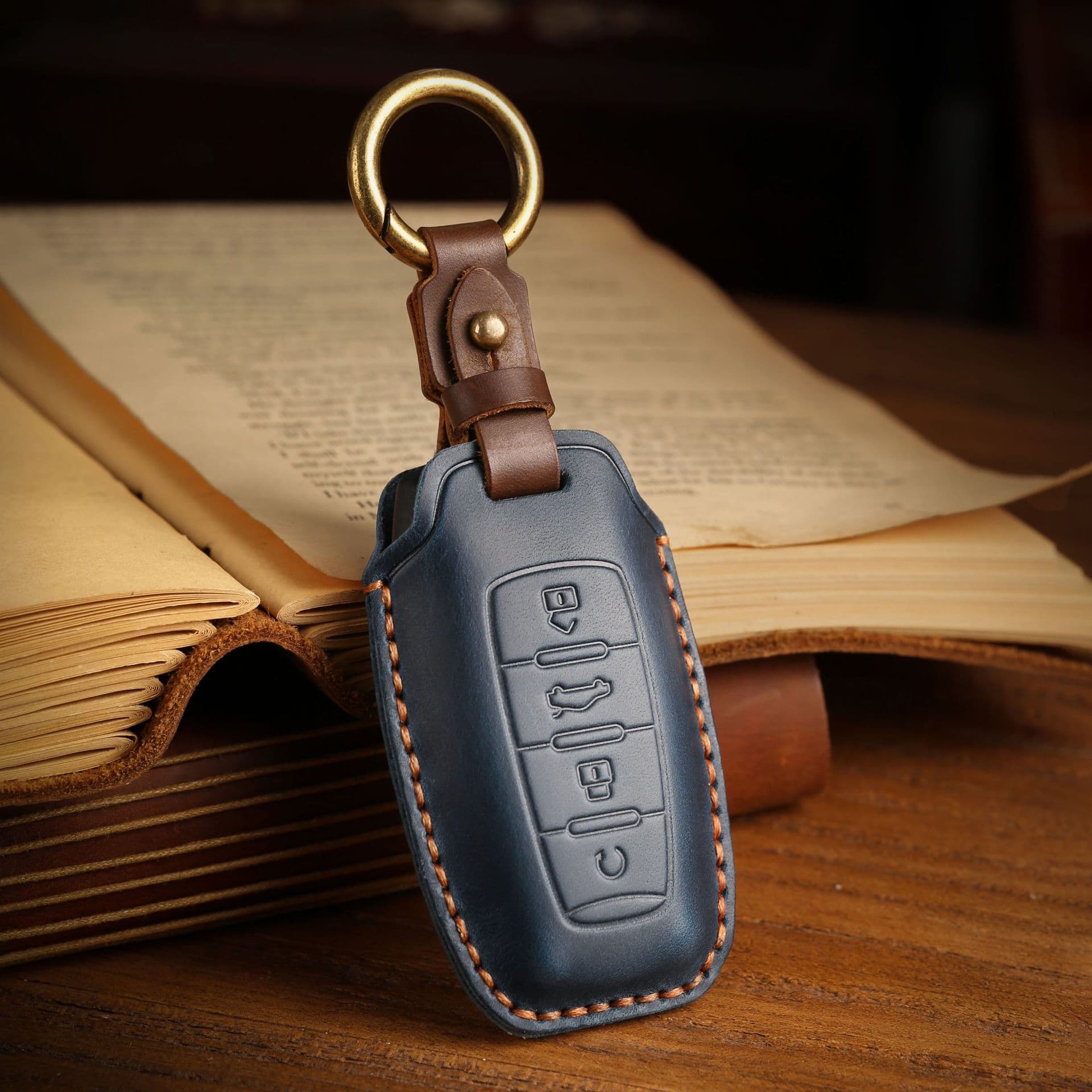 Retro key case suitable for Haval H6S H9 M6 First Love Big Dog Great Wall Cannon First Love handmade genuine leather key case